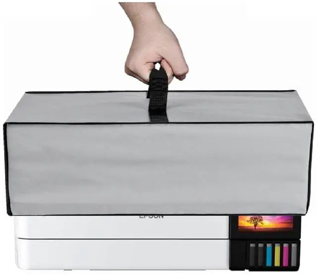 Main image of Heavy Duty Waterproof Double Layers Printer Dust Cover for Epson Photo ET-8550 Wireless Wide-Format All-in-One Supertank Printer (Silver Grey)