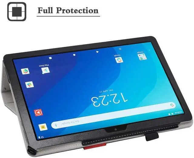 Alt view image 3 of 5 - Bige for Onn 10.1 inch Keyboard Case 2022, PU Leather Cover with Removable Keyboard for 10.1 inch Tablets (Just Fit Onn 10.1 2022), Black