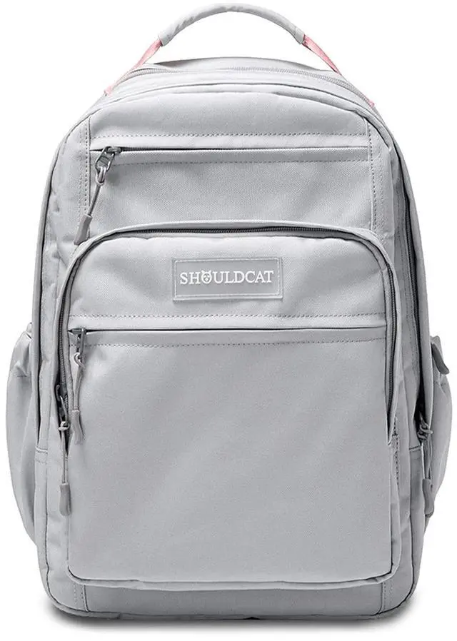 Main image of FANDARE Casual Backpack Men Women 15.6 inch Laptop Daypacks Bag Rucksack for Hiking Camping Travel Outdoor Activities Waterproof PolyesterGrey Pink