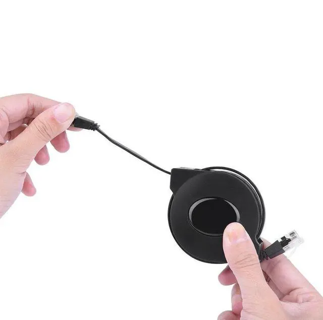 Alt view image 5 of 5 - Zerone CAT 6 Ethernet Cable Ultra Flat, Adjustable Retractable CAT6 RJ45 LAN Network Cable Patch Shielded Flat Ethernet Cord(2M) (3 Pcs)