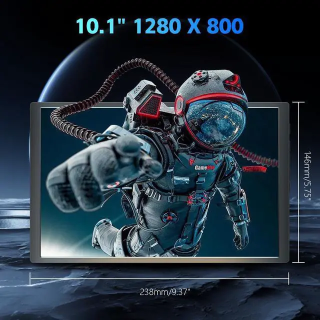 Alt view image 3 of 5 - G-STORY 10.1" Digital Picture Frame Portable Monitor for iPhone,3 Hour Built-in Battery, Lightweight one Cable Transform to Large Screen Streaming,Large Digital Photo Frame 1280 * 800