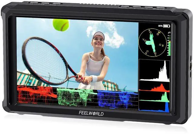 Main image of FEELWORLD FW568 PRO 6 Inch 1200nit High Bright Camera DSLR Field Monitor Custom 3D LUT Camera Monitor 4K 60Hz HDMI in Out Waveform Monitoring Lightweight