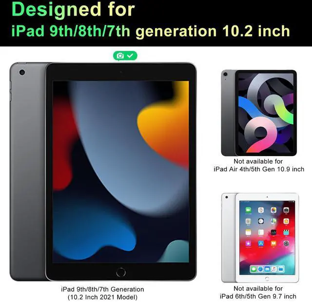 Alt view image 2 of 5 - LUSA DESIGN 360°Magnetic Privacy Screen for iPad 9th/8th/7th Generation (10.2Inch,2019/2020/2021), Removable Anti Blue Light Glare Spy Private Filter, High Sensitive Bubble-Free Screen Protector