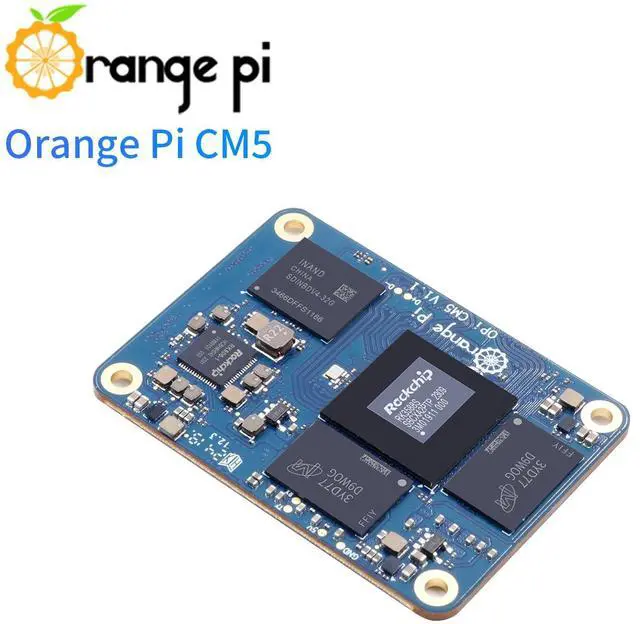 Alt view image 5 of 5 - Orange Pi CM5 16GB RAM with 32GB EMMC LPDDR4 Rockchip RK3588S AI Accelerator 6TOPS, Compute Module 5 WiFi Bluetooth BLE (CM5 Tablet Floor Support) Single Board Computer