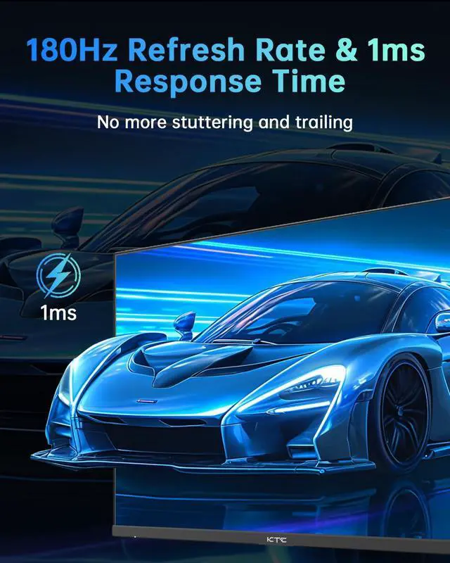 Alt view image 4 of 5 - KTC 27 Inch Mini LED Gaming Monitor - 1440P Monitor 2K, HDR1400, 180Hz, Adaptive Sync, 148% sRGB, HDMI 2.0 x 2, DisplayPort 1.4 x 1, Monitors Gamer with Height Angles Adjustable