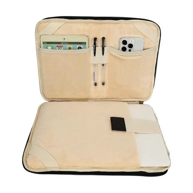 Alt view image 5 of 5 - Sandy Lisa 14 inch Laptop Sleeve, Work-in Laptop Sleeve with Extra Buttery Soft Lining to Protect Your Laptop