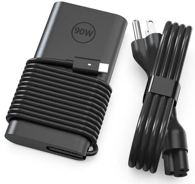 Main image of 90W 65W USB C Laptop Charger Compatible with Dell XPS 13 9365 9360 9370 Latitude7420 7320 7390 Latitude 3400,3500, 5289,5300 2in1 Laptops Charger Include Fast Power Cord