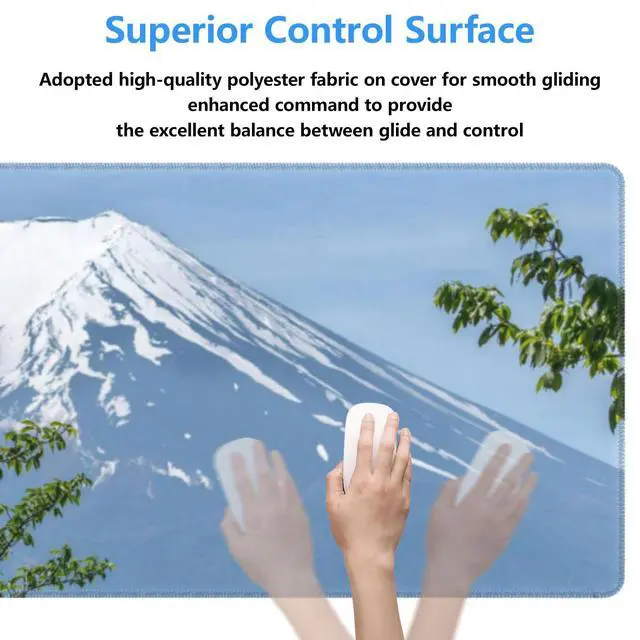 Alt view image 5 of 5 - Turamurra Cute Boba Tea Gaming Mouse Pad Gifts 31.5" x 11.8", Non-Slip Rubber Base MousePads for Computers Laptop School Office Home Accessories Decor, Mouse Pad, Keyboard Desk Mat