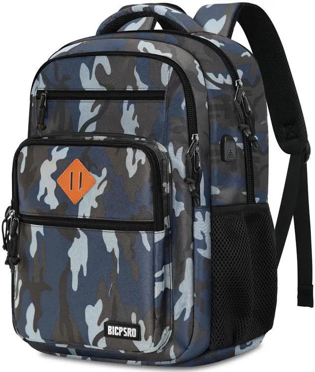 Main image of BICPSRO Classic Backpack for Men Women, School Backpack for Girls Boy Teens,15.6 Inch Laptop Bookbag with USB Charger for College High School Work Business Computer Book Bag,mochilas para hombres