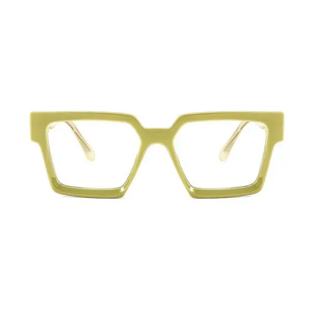 Alt view image 3 of 5 - FEISEDY Oversized Blue Light Glasses for Women Men TR90 Retro Square Anti Eyestrain Glasses Rectangle Fashion Frame B0037
