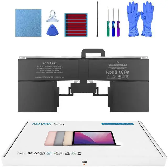 Main image of ASMARK Battery Replacement for MacBook Air A2681(M2,2022) A3113(M3,2024) 13-inch A2669 Battery