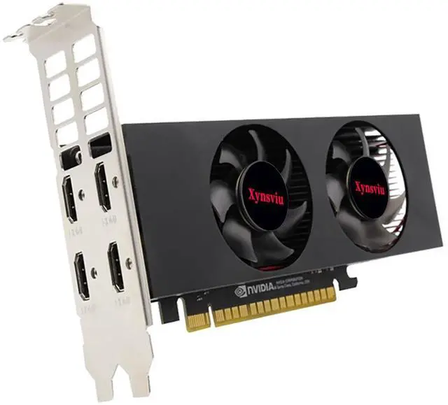Main image of Xynsviu GeForce GTX 1050 Ti 4G HDMI Graphics Card,GPU Video Cards for PC Gaming,4 3 Monitor Port Output Computer,Pci Express x16 Low Profile Video Card(GTX1050Ti 4G 4HDMI)