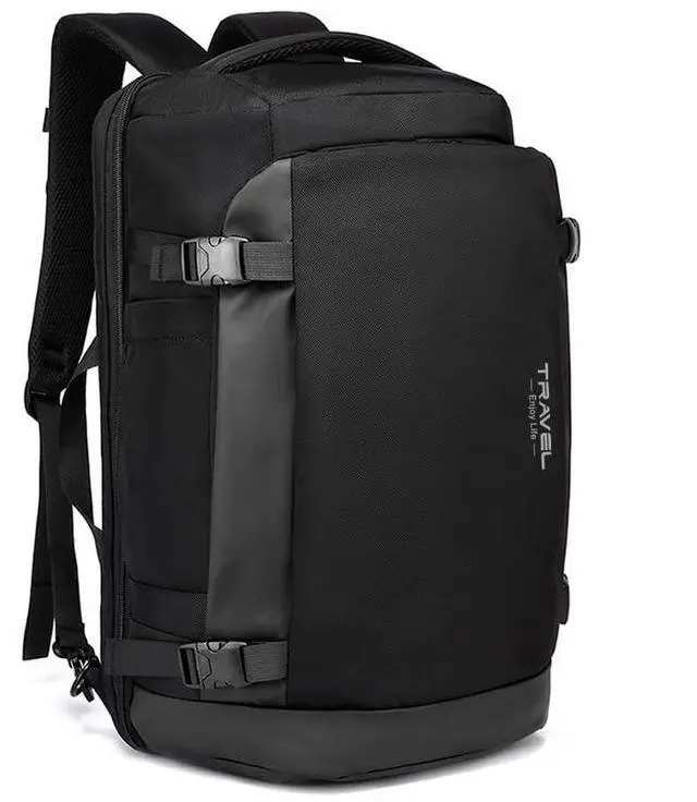 Main image of Kamlui Laptop Backpack for Men 15.6-inch Travel- Computer Case Laptop Bag Large Capacity Business Weekender Satchel Purse Fashion Black