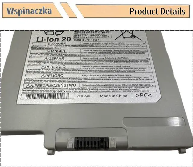 Alt view image 5 of 5 - Aluo FZ-VZSU84U Battery New Compatable with Panasonic Toughpad FZ-G1 Series FZ-VZSU84R FZ-VZSU84UR FZ-VZSU84A2U FZ-VZSU84A2K FZ-VZSU84A2R FZ-VZSU84AK FZ-VZSU84AR FZ-VZSU84AU FZ-VZSU84K FZ-VZSU89U