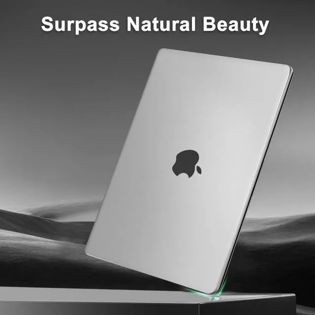 Alt view image 4 of 5 - MOSISO Compatible with MacBook Air 15 inch Case 2025 2024 2023 Release M4 A3241 M3 A3114 M2 A2941, Ultra-Thin Natural Original Color Plastic Hard Shell Case & Keyboard Cover & Type C, Frost Clear
