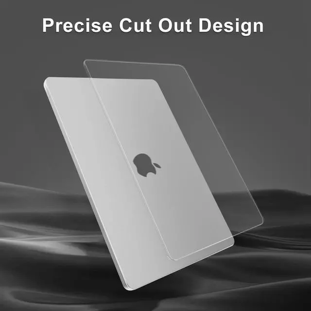 Alt view image 5 of 5 - MOSISO Compatible with MacBook Air 15 inch Case 2025 2024 2023 Release M4 A3241 M3 A3114 M2 A2941, Ultra-Thin Natural Original Color Plastic Hard Shell Case & Keyboard Cover & Type C, Frost Clear