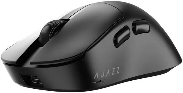 Alt view image 3 of 5 - AJ179PRO PAW3395 26000 DPI Gaming Mouse, 8000Hz Polling Rate, 58g Ultra-Light, Tri-Mode (2.4G/Wired/Bluetooth 5.2), Magnetic RGB Charging Dock, Ergonomic Right-Hand Design, Black