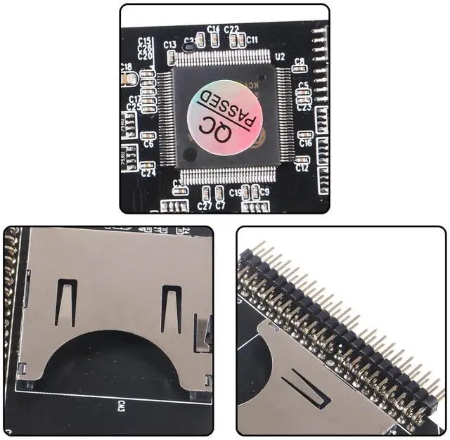 Alt view image 4 of 5 - AITIAO 2Pcs SD Card to 2.5 Inch IDE Adapter, Memory Card Converter, TF to IDE 44Pin Male Adapter, Laptop HDD for DOS/Linux/Windows 98SE, Me, 2000, XP and Vista