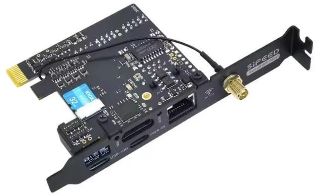 Alt view image 4 of 5 - Sipeed NanoKVM-PCIe IP-KVM Remote Control Operations Maintenance Server, DDR3 RISC-V Linux Development Board, 1TOPS NPU 1GHz SG2002 RISC-V CPU, HDMI PCIe 100M Network Port (NanoKVM-PCIe ETH+WiFi+PoE)