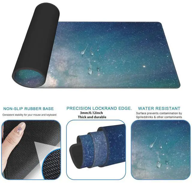 Alt view image 4 of 5 - ainori Just a Girl Who Loves Books Gaming Mouse Pad  12x31.5in Non-Slip Rubber Retro Desk Mat with Book Lovers Design  Large Extended Mousepad for Office Home Laptop  Game Deskmat Gifts Decor