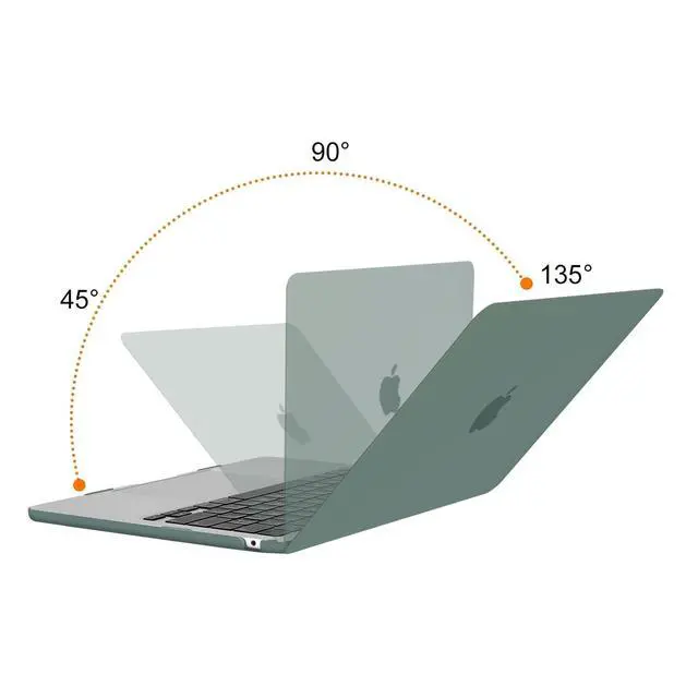 Alt view image 4 of 5 - MOSISO Compatible with MacBook Air 13 inch Case 2025 2024 2023 2022 M4 A3240 M3 A3113 M2 A2681, Plastic Hard Shell&Keyboard Cover&Screen Film&Type C for MacBook Air 13.6 inch Case, Emerald Green