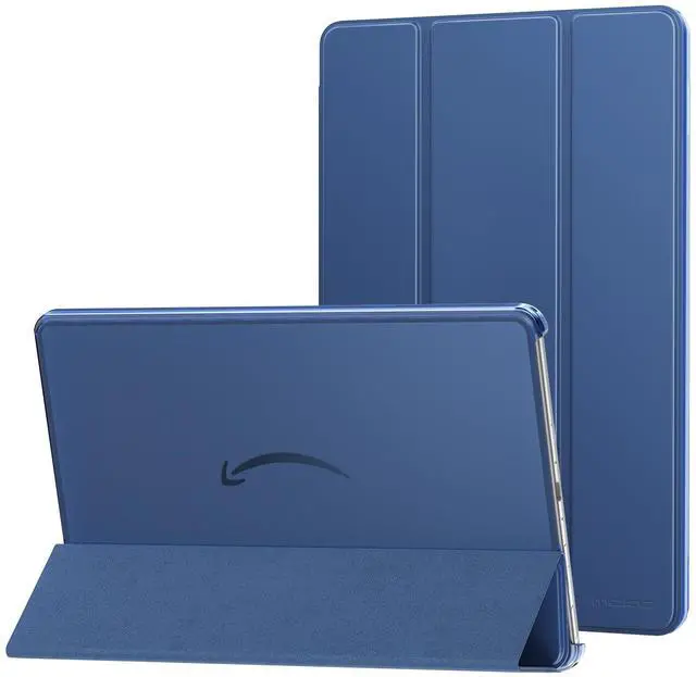 Main image of MoKo Case Fits Amazon Kindle Fire Max 11 Tablet (13th Gen, 2023 Release) 11" - Slim PU Leather Trifold Stand Cover for Kindle Fire 11 Tablet Colored Hard Back Shell with Auto Wake/Sleep, Navy Blue