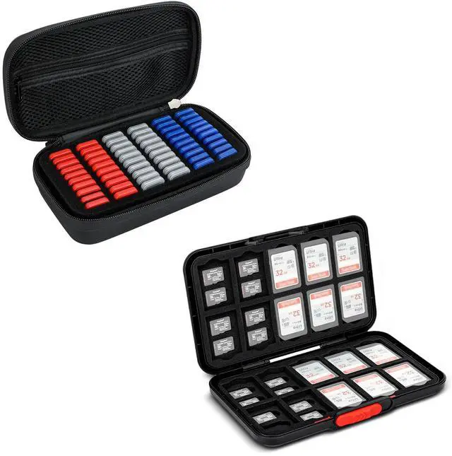 Main image of 1 + 1 Memory Card CaseEVA Style with Pop Up Style Memory Card Case