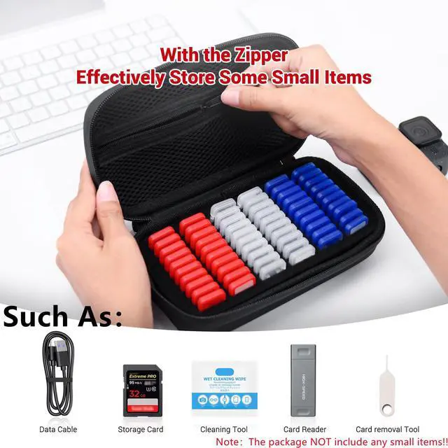 Alt view image 5 of 5 - 1 + 1 Memory Card CaseEVA Style with Pop Up Style Memory Card Case