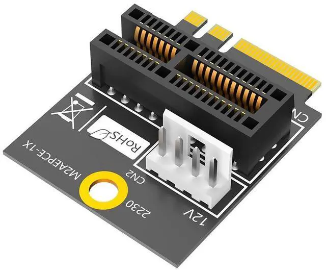 Main image of Mustpoint New Version M.2(NGFF) Key A/A+E/E to PCI-E 1X Adapter