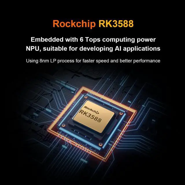 Alt view image 4 of 5 - Orange Pi 5 Plus 8GB LPDDR4/4x Rockchip RK3588 8-Core 64-Bit Single Board Computer with 64GB eMMC Module, Development Board Run Orange Pi/Linux/Ubuntu/Debian/Android OS (8GB+64GB eMMC+Power Supply)