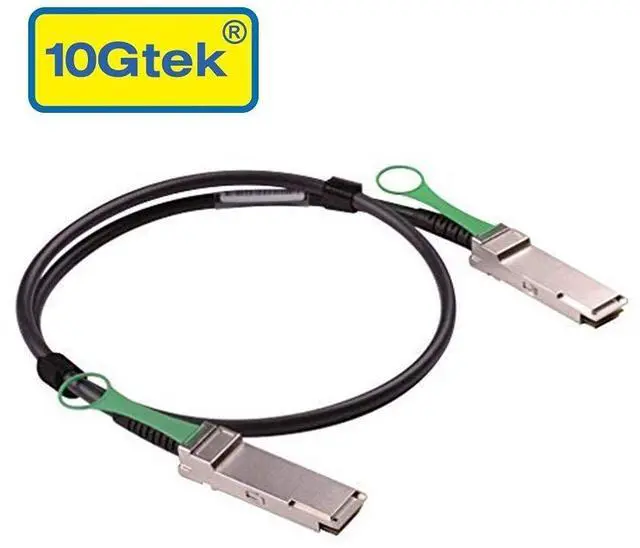 Alt view image 2 of 5 - 10Gtek 40G QSFP+ DAC Cable - 40GBASE-CR4 Passive Direct Attach Copper Twinax QSFP Cable for Mellanox MC2206130-001 Devices, 1-Meter(3.3ft)