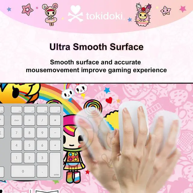 Alt view image 5 of 5 - Tokidoki Unicorno Mouse Pad Large Gaming Computer Mouse Pad Extended Keyboard Desk Accessories for Office Computer Laptop