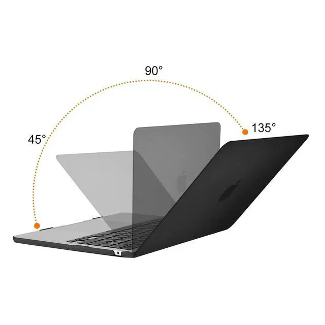 Alt view image 4 of 5 - MOSISO Compatible with MacBook Air 13 inch Case 2025 2024 2023 2022 M4 A3240 M3 A3113 M2 A2681, Plastic Hard Shell&Keyboard Cover&Screen Film&Type C for MacBook Air 13.6 inch Case, Black