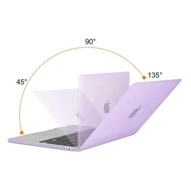 Alt view image 4 of 5 - MOSISO Compatible with MacBook Air 13 inch Case 2025 2024 2023 2022 M4 A3240 M3 A3113 M2 A2681, Plastic Hard Shell&Keyboard Cover&Screen Film&Type C for MacBook Air 13.6 inch Case, Purple