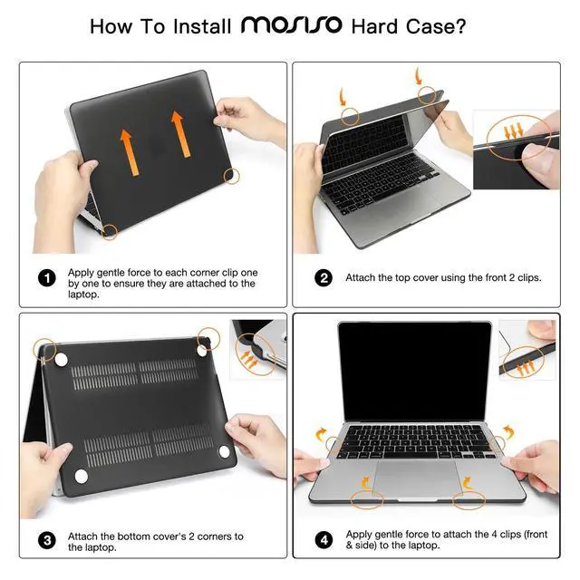 Alt view image 3 of 5 - MOSISO Compatible with MacBook Air 13 inch Case 2025 2024 2023 2022 M4 A3240 M3 A3113 M2 A2681, Plastic Hard Shell&Keyboard Cover&Screen Film&Type C for MacBook Air 13.6 inch Case, Purple