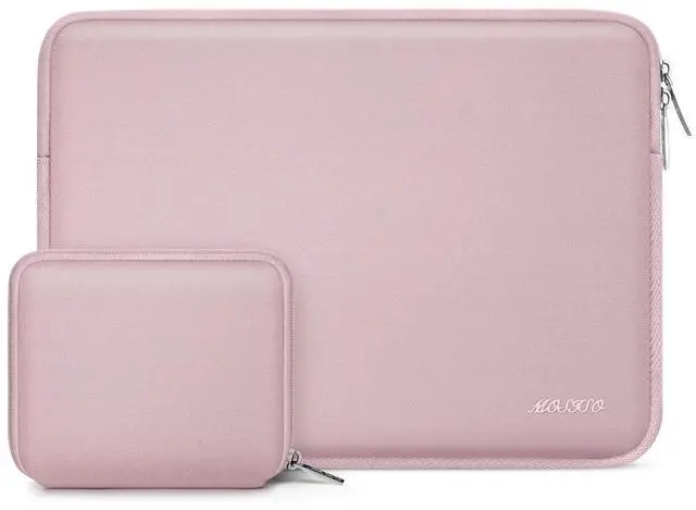 Main image of MOSISO Laptop Case 13 inch, 13 inch Laptop Sleeve Bag Compatible with MacBook Air 13 M4 M3 M2 M1 2025-2018 / Pro 13 M2 M1 2025-2016, Neoprene Computer Sleeve Bag with Small Case, Baby Pink