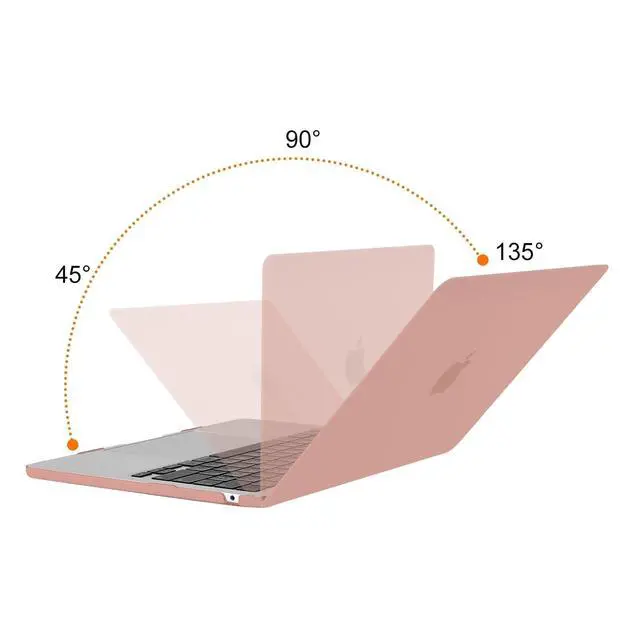Alt view image 4 of 5 - MOSISO Compatible with MacBook Air 13 inch Case 2025 2024 2023 2022 Release M4 A3240 M3 A3113 M2 A2681, Protective Plastic Hard Shell Cover Compatible with MacBook Air 13.6 inch Case, Salmon Pink