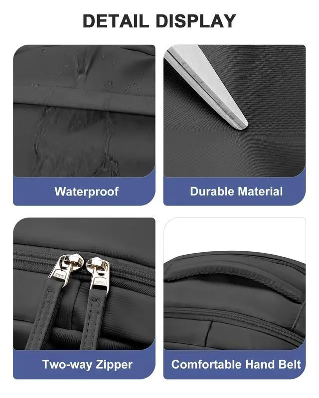 Alt view image 5 of 5 - Lendolk Simple Travel Backpack For Women Men,Laptop Travel Backpack Carry on Flight Approved,Frontier Airlines Personal Item Travel Bag,Waterproof luggage backpack,Mochila de Viaje(Black)