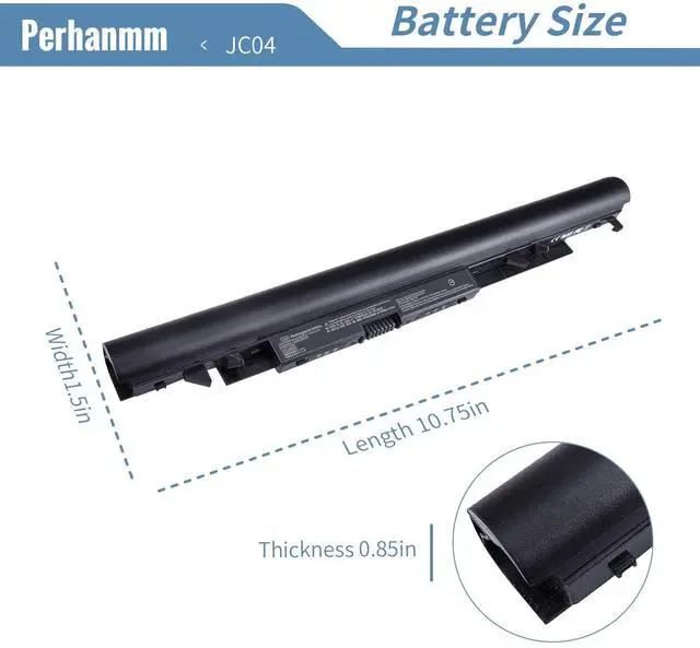 Alt view image 3 of 5 - JC04 919700-850 Battery for HP 15-bs 17-bs 14-bs 15-bw0xx 15-bs0xx 15-bs1xx 17-bs0xx 15-bs015dx 15-bs013dx 15-bs134wm 15-bs234wm 17-bs011dx 15-bw011dx JC03 919701-850 919681-421 HSTNN-LB7V HSTNN-LB7W