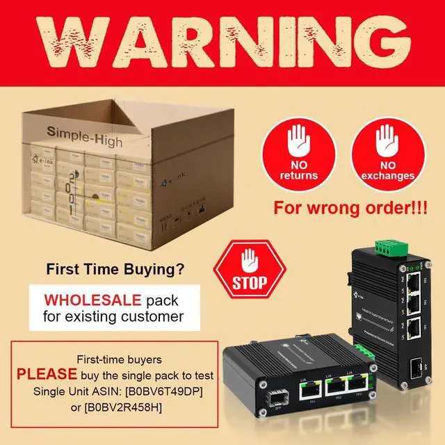 Alt view image 3 of 5 - 40pcs Throncom Industrial Gigabit 3 Ports Ethernet Fiber Switch Sold by Case with 100/1000M Adaptive SFP Slot,redundant Power Input,for Solar Power/VoIP 12-48V DC LNK-IMC103G-SFP