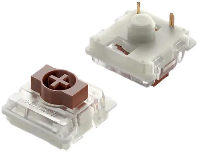 Main image of GATERON KS-33 RGB Low Profile 2.0 Switches 3 Pin Factory Pre-lubed for MX Mechanical Keyboard (Brown, 110PCS)