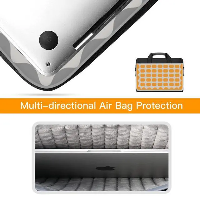 Alt view image 2 of 5 - TAIKESEN Laptop Shoulder Bag, 13-13.3-14-15-15.4-15.6-16-17.3-18 Inch Laptop/Tablet, Water-Repellent Fabric, Business for Men Women (15-16 inch, Black)