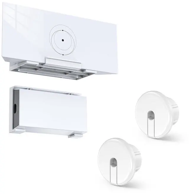 Main image of MSAFF Starlink Gen 3 Router Mount + StarLink V3 Power Supply Brackets Holder + 1-Inch Wall Bushing for Starlink Dishy Ethernet Cable