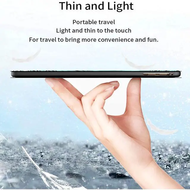 Alt view image 4 of 5 - Case for All-New Kindle Fire HD 10 & 10 Plus Tablet 11th/13th Generation 2021/2023 Lightweight Smart Case Adjustable Stand Protective Cover with Auto Wake/Sleep - Mountains