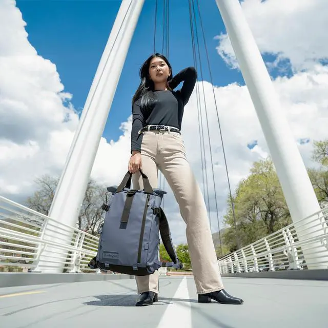 Alt view image 5 of 5 - WANDRD All New PRVKE 15L V4 Camera Backpack: Built-In Camera Cube Travel Backpack with Quick Side Access, Rolltop Expansion, Clamshell Opening, Magnetic Tote Handles