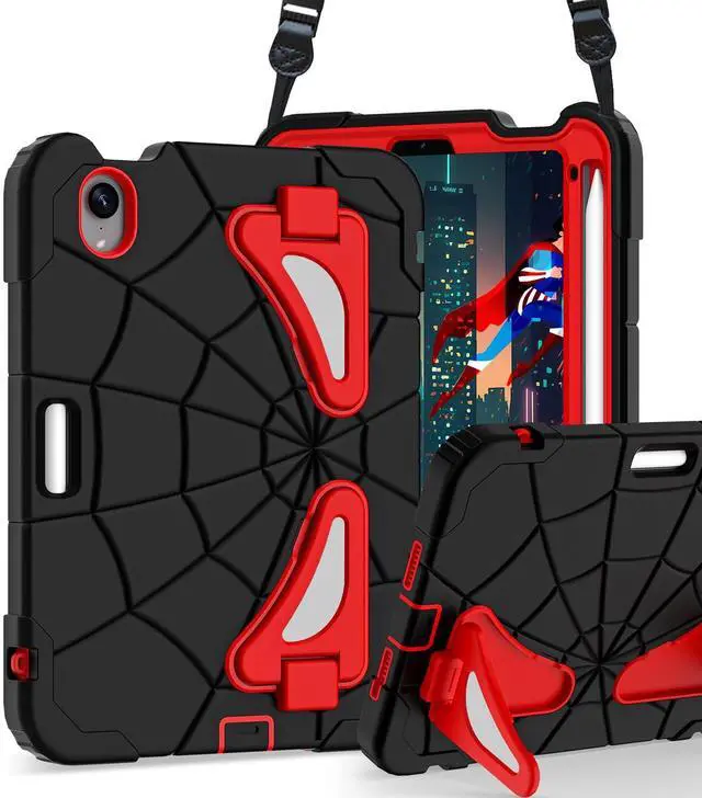 Main image of DreamerX for iPad mini 7 Case (A17 Pro) 2024/iPad Mini 6 Kids Case 2021, iPad mini 7th/6th Generation 8.3-inch Case for Toddlers Children Boys w/Pen Holder Stand Shoulder Strap Drop Protective Cover