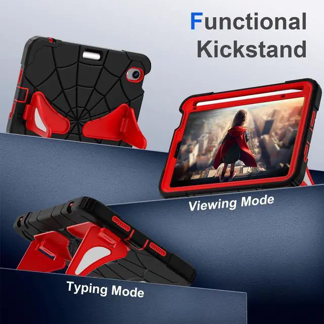 Alt view image 2 of 5 - DreamerX for iPad mini 7 Case (A17 Pro) 2024/iPad Mini 6 Kids Case 2021, iPad mini 7th/6th Generation 8.3-inch Case for Toddlers Children Boys w/Pen Holder Stand Shoulder Strap Drop Protective Cover