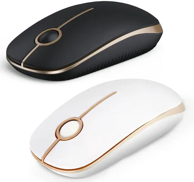 Main image of VssoPlor Wireless Mouse, 2.4G Slim Portable Computer Mice with Nano Receiver for Notebook, PC, Laptop, Computer