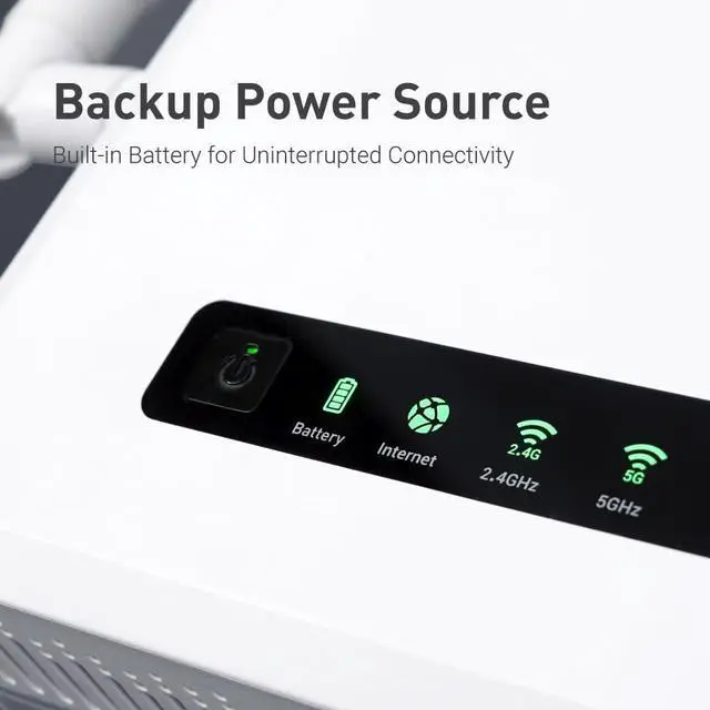 Alt view image 2 of 5 - GL.iNet GL-XE3000 (Puli AX) 5G Router with Dual SIM Card Slot, Wi-Fi 6 Cellular Routers, Built-in Battery, Multi-WAN, VPN, OpenWrt, Secure 5G Router for Office, Retail, Events, Business
