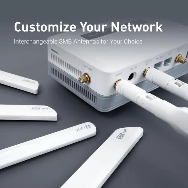 Alt view image 5 of 5 - GL.iNet GL-XE3000 (Puli AX) 5G Router with Dual SIM Card Slot, Wi-Fi 6 Cellular Routers, Built-in Battery, Multi-WAN, VPN, OpenWrt, Secure 5G Router for Office, Retail, Events, Business